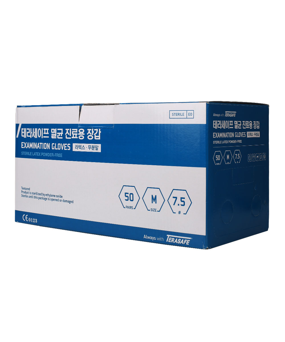 멸균 라텍스 진료용 장갑 50조(1box/개별포장)